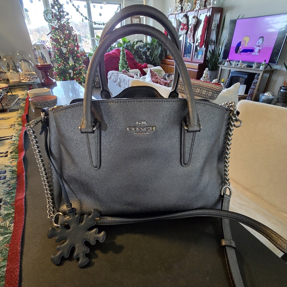Coach Women's Handbag w-Snowflake Fob
